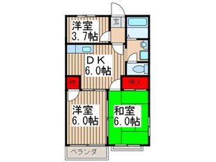 クリザンテ－ム高橋１の物件間取画像